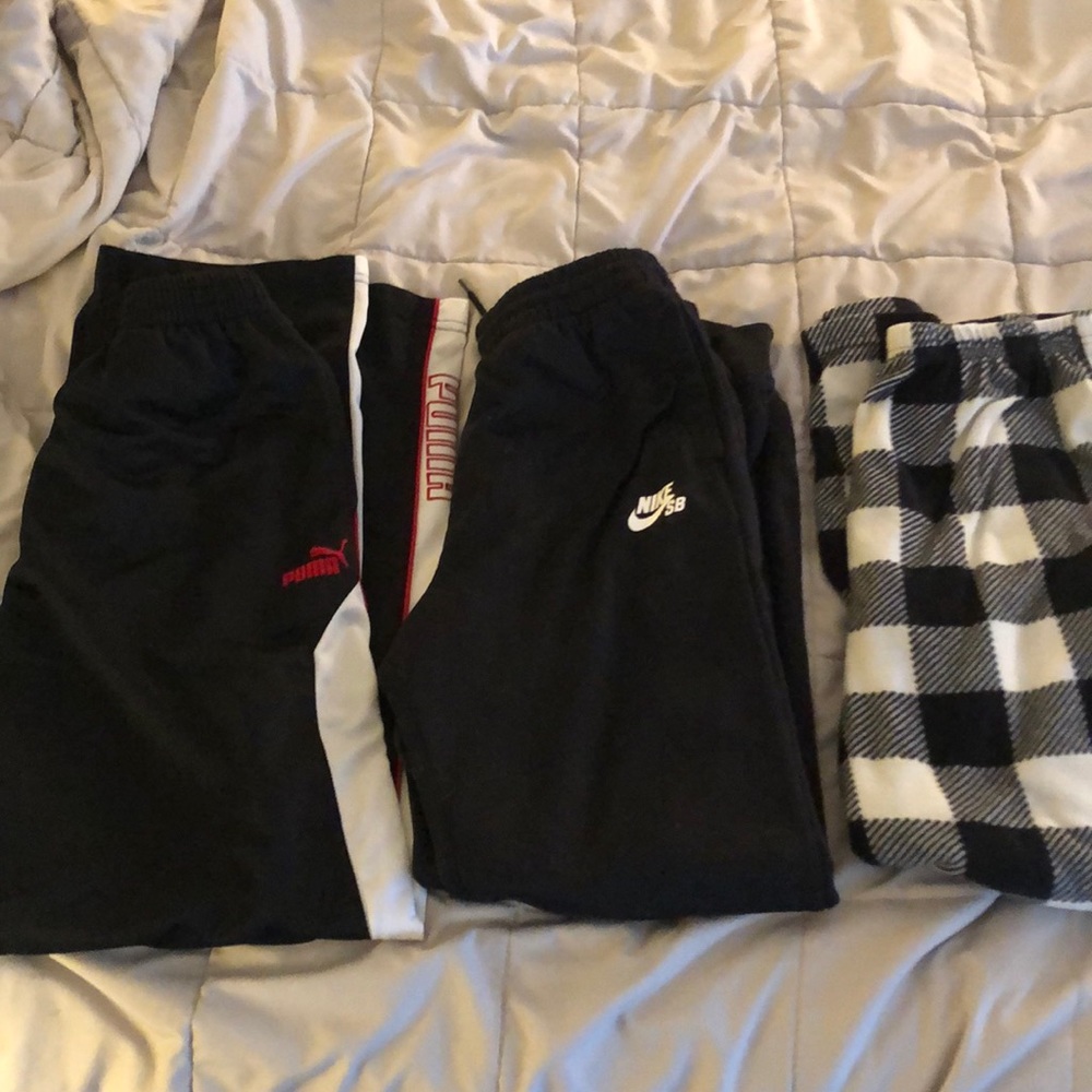 Nike/Puma/MadDog-3 Boys XL -sweatpants/PJ bottoms